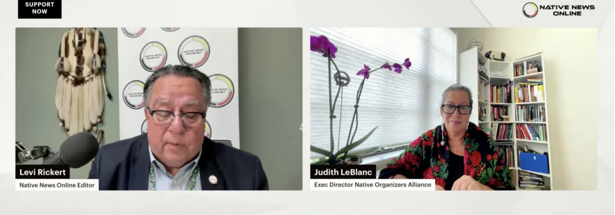 Screenshot of Native News Online 250 Youtube Segment