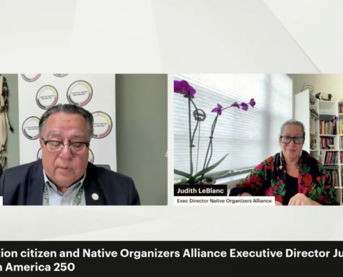 Screenshot of Native News Online 250 Youtube Segment